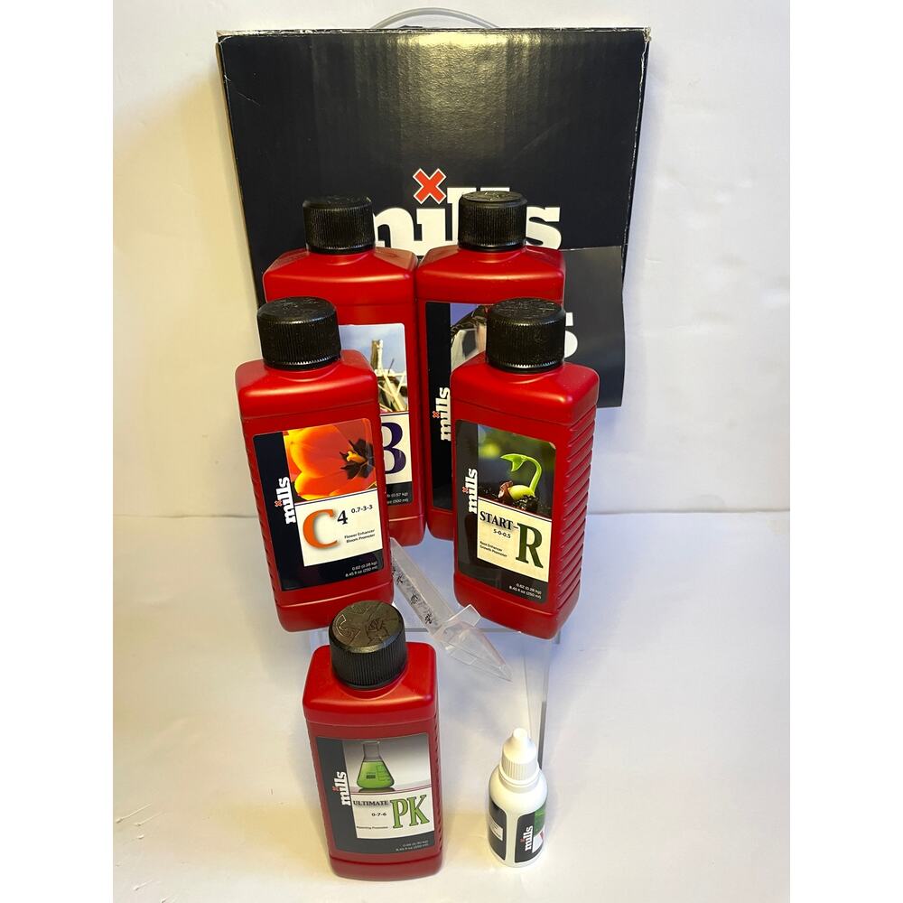Mills Nutrients Complete Starter Kit - Basis A&B, C4, Start-R, PK & Vitalize New